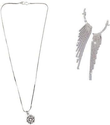 SRK Fashions Alloy Silver, Silver Jewellery Set(Pack of 1)