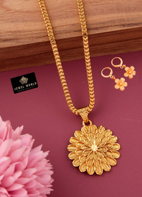 Jewel WORLD Brass, Alloy Gold-plated Gold, Multicolor Jewellery Set(Pack of 1)