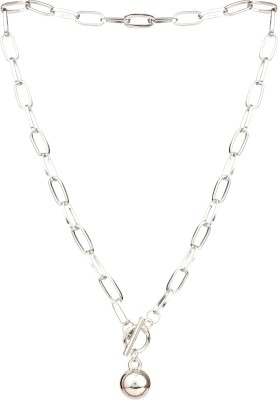 Urban Kanya Classy Neck Chain Silver Plated Brass Necklace