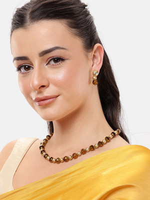 MANSIYAORANGE Alloy Gold-plated Multicolor Jewellery Set(Pack of 1)
