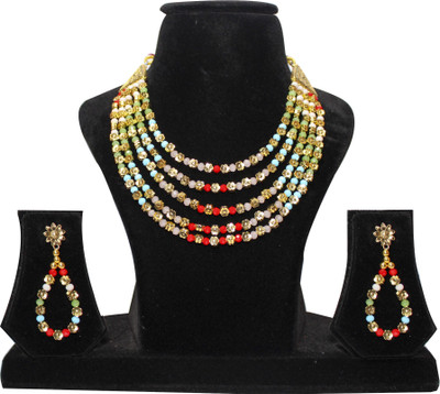 Nifty Alloy Gold-plated Multicolor, Gold Jewellery Set(Pack of 3)