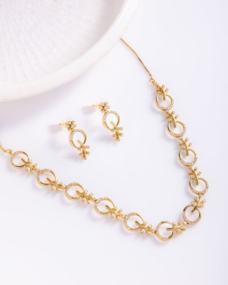 the zoki Brass Brass Gold Jewellery Set(Pack of 1)