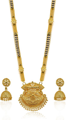 Dressberry Alloy Gold-plated Gold, Black Jewellery Set(Pack of 1)