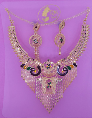 FIROZ Alloy Gold-plated Gold Jewellery Set(Pack of 1)