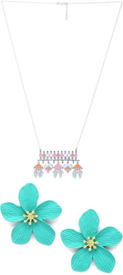 Gauri Fashions Stone Multicolor, Blue Jewellery Set(Pack of 1)