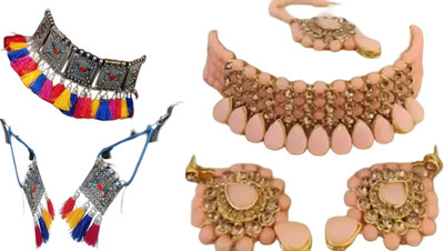 JMBW INTERNATIONAL Alloy Multicolor, Rose Gold Jewellery Set(Pack of 2)