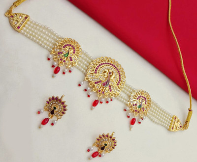 Navyug Enterprise Alloy Gold-plated Multicolor Jewellery Set(Pack of 1)