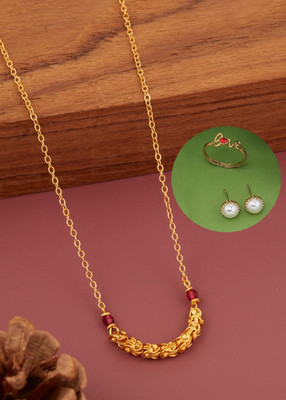 Jewel WORLD Brass, Alloy Gold-plated Gold, Multicolor Jewellery Set(Pack of 1)