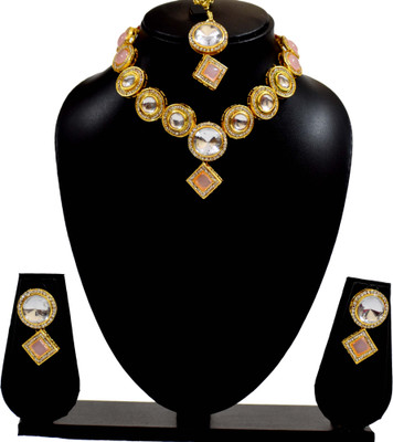 Beauty Tresure Brass, Copper Gold-plated Gold Jewellery Set(Pack of 1)