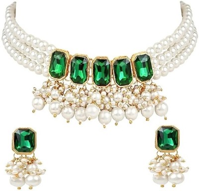 catalyst venture Alloy Copper Green, White Jewellery Set(Pack of 1)