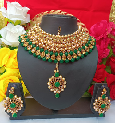 marvelous arts Copper Copper Green Jewellery Set(Pack of 1)