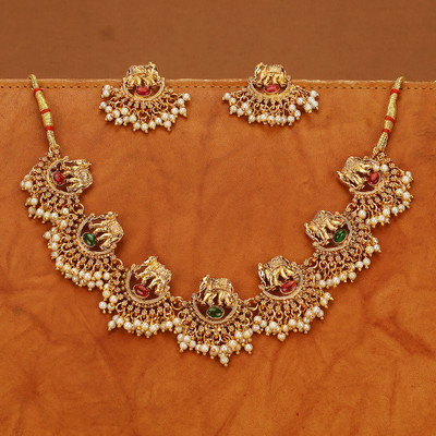 Amrruttam Alloy Gold-plated Multicolor Jewellery Set(Pack of 1)