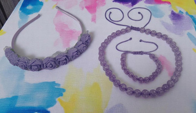 Productmine Alloy Purple Jewellery Set(Pack of 3)