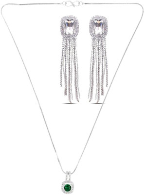 SRK Fashions Alloy Green, White Jewellery Set(Pack of 1)