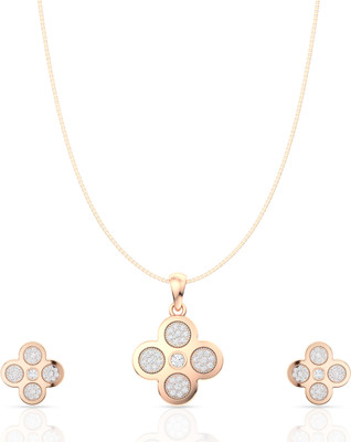 Anayra Sterling Silver Rose Gold Jewellery Set(Pack of 3)