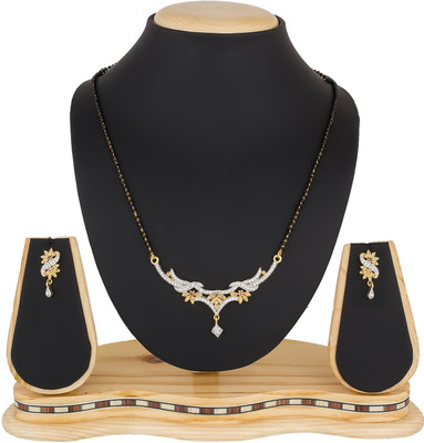 LUXOR Alloy Gold-plated Black, Gold Jewellery Set(Pack of 1)