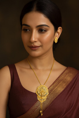 SMARNN Metal Gold-plated Gold Jewellery Set(Pack of 1)