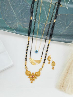 ANOUK Brass Gold-plated Multicolor Jewellery Set(Pack of 1)