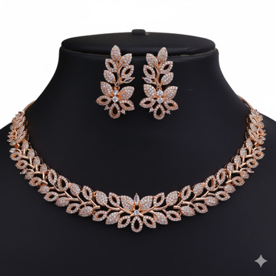 forevershine Alloy Rose Gold Jewellery Set(Pack of 1)