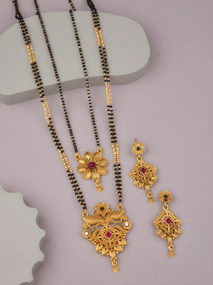 Seora Alloy Gold-plated Gold Jewellery Set(Pack of 3)