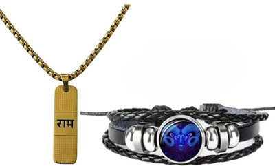 Elanora Jewels Alloy Sterling Silver Gold Jewellery Set(Pack of 2)