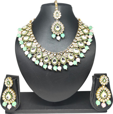 MS Creation Alloy Gold-plated Multicolor Jewellery Set(Pack of 4)