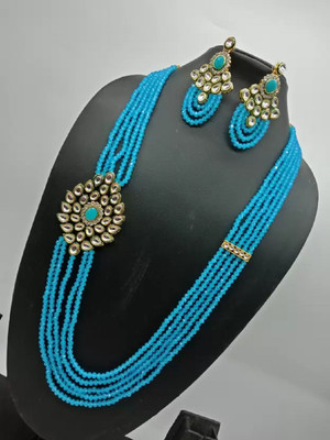 CATALYST Alloy Gold-plated Blue Jewellery Set(Pack of 1)