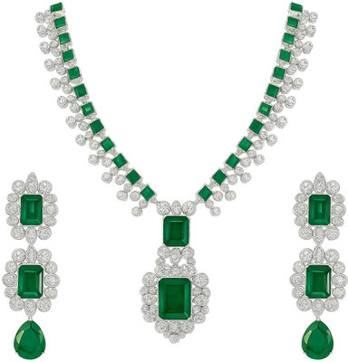 VENTERPRISES Alloy Green Jewellery Set(Pack of 1)