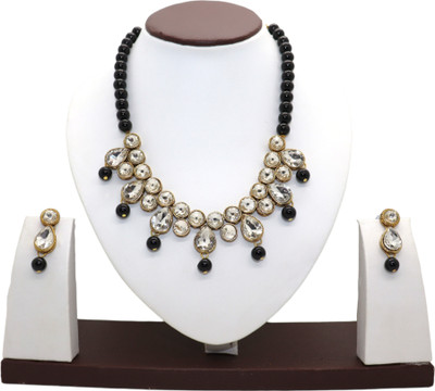 JN Handicraft Alloy Copper Black Jewellery Set(Pack of 1)