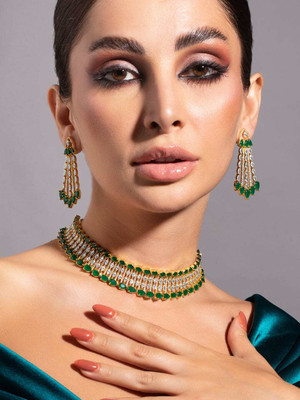 RUBANS Copper Gold Jewellery Set(Pack of 2)