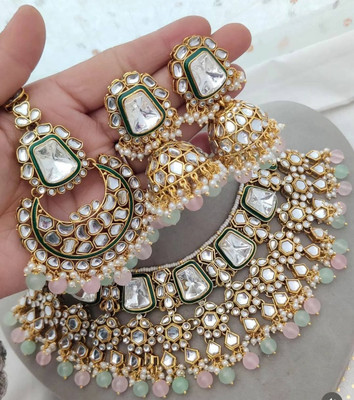 Kum Kum art Alloy Gold-plated Multicolor Jewellery Set(Pack of 1)
