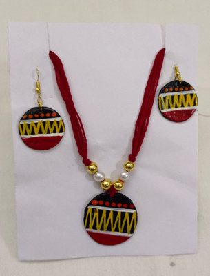 Jharcraft Terracotta Multicolor Jewellery Set(Pack of 1)