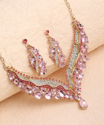 SOHI Alloy Gold-plated Multicolor Jewellery Set(Pack of 1)