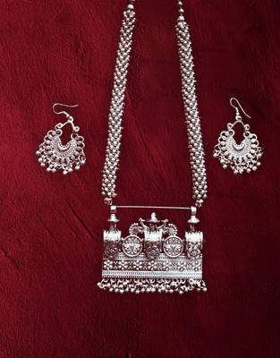 GLAMORSTYL Oxidised Silver Multicolor Jewellery Set(Pack of 3)