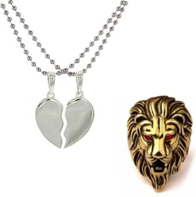 Vipunj Brass, Stainless Steel Sterling Silver, Gold-plated Silver, Gold Jewellery Set(Pack of 2)