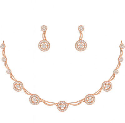 Nilu's Collection Copper Rose Gold Jewellery Set(Pack of 3)