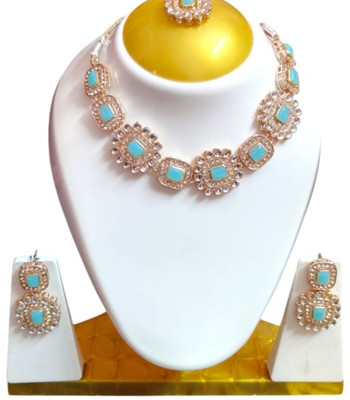 AA Fashion Alloy Green Jewellery Set(Pack of 1)