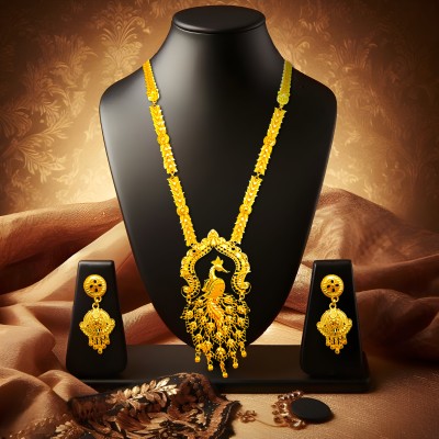 BEAUTYFUZZ ANAYA DECOR Alloy Gold-plated Gold Jewellery Set(Pack of 3)