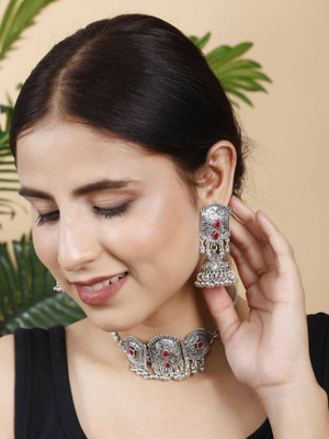 Anamya Collections Alloy Blue Jewellery Set(Pack of 2)