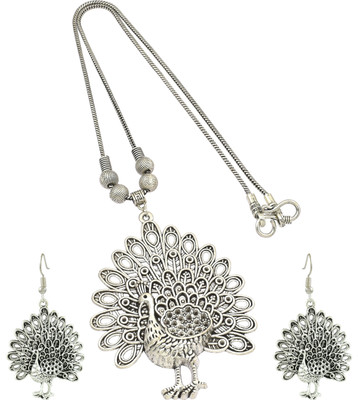HIGH TRENDZ Oxidised Silver Silver Silver Jewellery Set(Pack of 1)