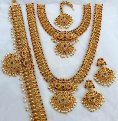 Orbis Alloy Gold-plated Gold Jewellery Set(Pack of 1)