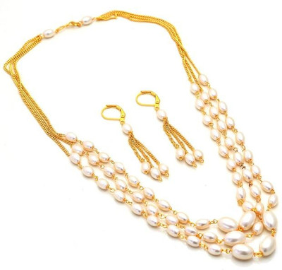 Weldecor Metal Gold-plated Gold Jewellery Set(Pack of 1)