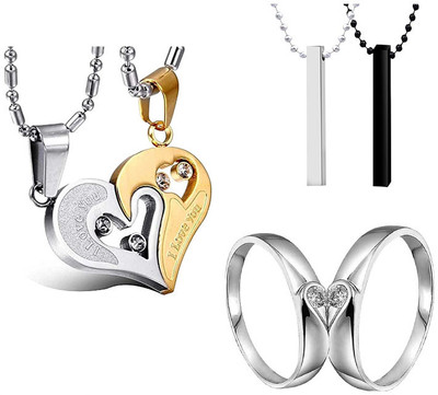 P. R. PRINTS Alloy Sterling Silver Silver Jewellery Set(Pack of 4)