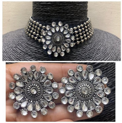 fashion fx Oxidised Silver Silver Silver Jewellery Set(Pack of 1)