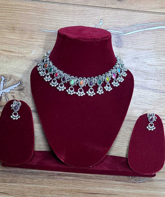 Lalimaa Alloy Silver Jewellery Set(Pack of 1)