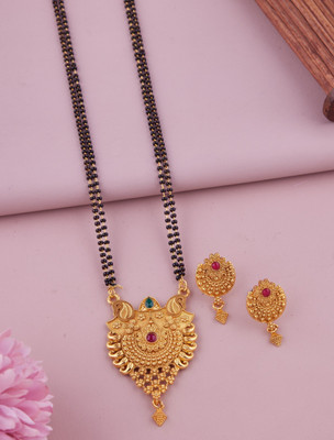 house of common Alloy Gold-plated Gold Jewellery Set(Pack of 1)