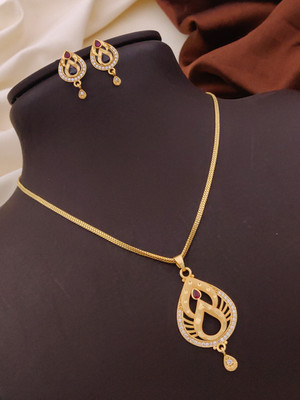 MakadiyaImpex Alloy Gold-plated Gold Jewellery Set(Pack of 1)