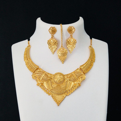 YUGAL Alloy Gold-plated Gold Jewellery Set(Pack of 1)