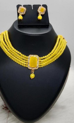 house of common Alloy Yellow Jewellery Set(Pack of 1)