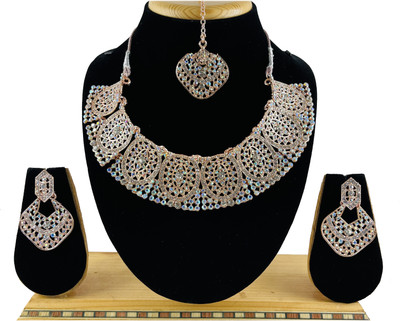 VATSALYA creation Alloy Rose Gold Jewellery Set(Pack of 1)